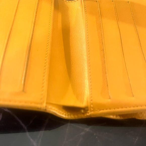 $950 CHANEL Yellow Caviar-Leather Wallet, GUC - Picture 8 of 16